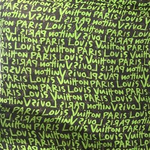 LOUIS VUITTON Graffiti Silk Scarf 100% AUTHENTIC